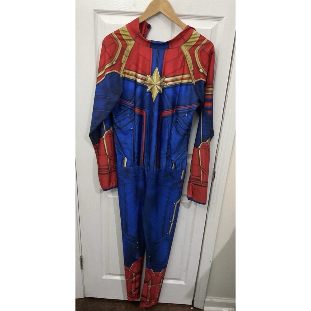 Captain Marvel Adult Medium Costume With  Belt Halloween/Cosplay